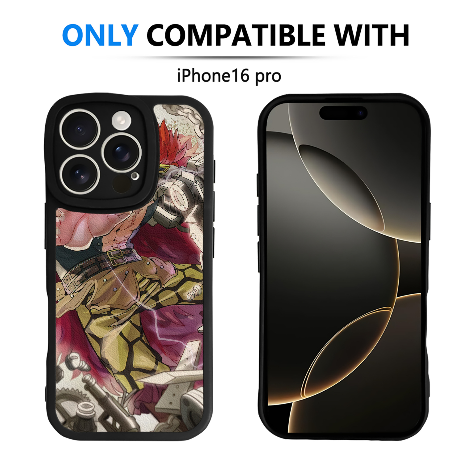 （画像用） ワンピース ONE PIECE 【iPhone 16シリーズ対応】シリコンスマホケース（レザー調） 材質：シリコン